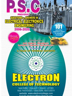 PSC PREVIOUS QUESTION AND ANSWERS IN ELECTRICAL / ELECTRONICS ENGINEERING
