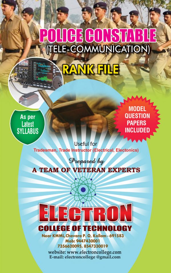 POLICE CONSTABLE (TELECOMMUNICATION) RANK FILE – Electroncollege